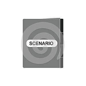 Film folder scenario icon.