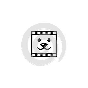 Film Frame and Animal Face