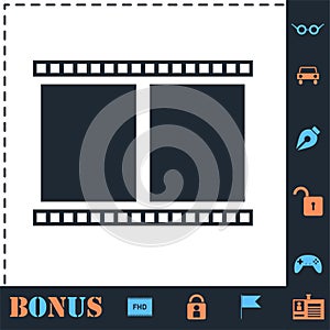 Film Frame icon flat