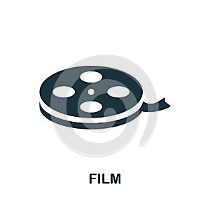 Film icon. Simple element from cinema collection. Creative Film icon for web design, templates, infographics and more