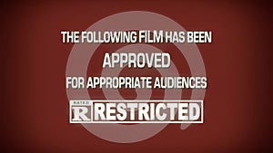 Film leader reel restricted R