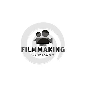 Film logo design template vector isolated illustration