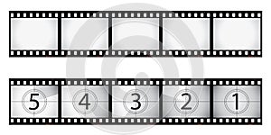 Film negative and countdown