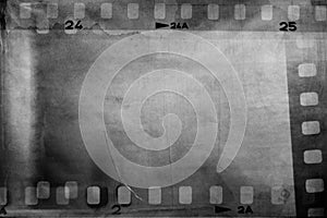 Film negatives grey background