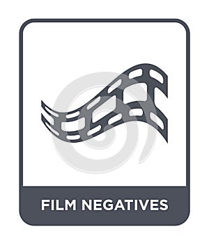 film negatives icon in trendy design style. film negatives icon isolated on white background. film negatives vector icon simple