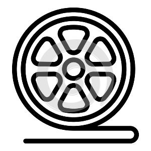 Film pellicle icon, outline style photo