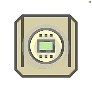 Film production camcorder vector icon