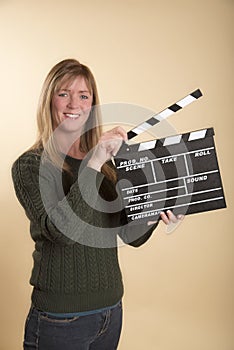 Film production clapper board