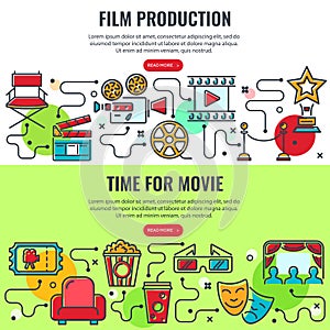 Film Production and Time for Movie Banners