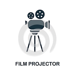 Film Projector icon. Simple element from cinema collection. Creative Film Projector icon for web design, templates, infographics