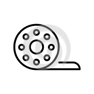 Film roll icon vector isolated on white background, Film roll si
