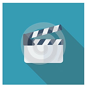 Film simple modern flat icons vector collection of business