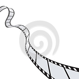 Film Strip black and white background template
