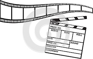 Film Strip and Clapboard photo