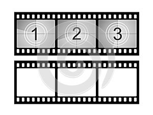 Film strip countdown