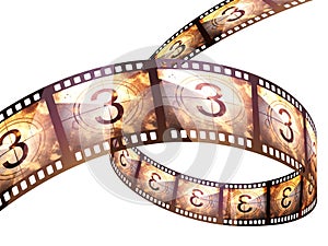 Film strip countdown