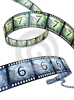 Film strip countdown