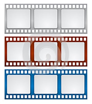 Film strip frame banner