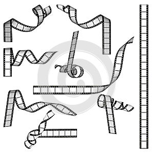 Striscia di fotogrammi di pellicola illustrazioni 