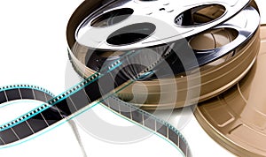 Film Strip, Reel and Can