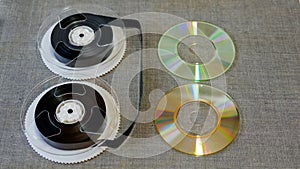 Film VHS tapes, and CDR discs