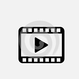 Film ,video icon vector logo design illustration