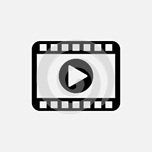 Film ,video icon vector logo design illustration