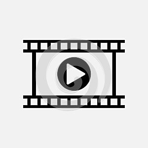 Film ,video icon vector logo design illustration