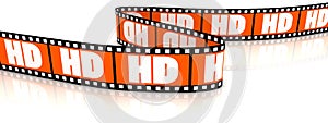 Film zigzag with word HD photo