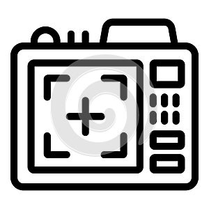 Filming adventure sport camcorder icon outline vector