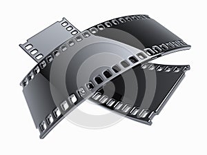 Filmstrip concept isolated