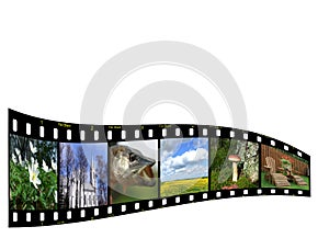 Filmstrip with copyspace