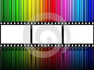Filmstrip Copyspace Indicates Colour Splash And Color