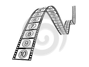 Filmstrip countdown