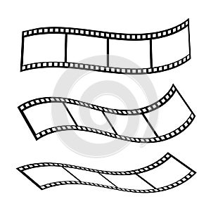 filmstrip Logo Template vector illustration design.