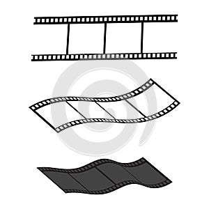 filmstrip Logo Template vector illustration design.