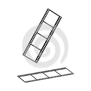 filmstrip Logo Template vector illustration design.