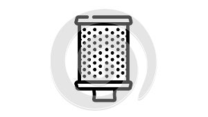 filter air cleaning machine part black icon animation