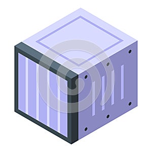 Filter box icon isometric vector. Clean air
