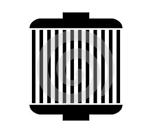 Filter car icon illustrated in vector on white background