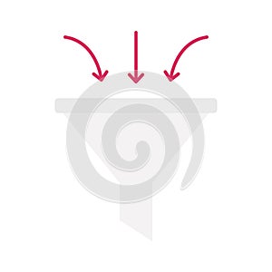 Filter flat vector icon which can easily modify or edit