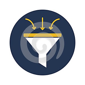 Filter flat vector icon which can easily modify or edit