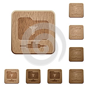 Filter FTP remote directory wooden buttons