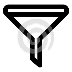 Filter, funnel  Bold Vector Icon which can be easily edited or modified