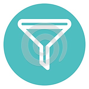 Filter, funnel  Bold Vector Icon which can be easily edited or modified