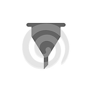 Filter, funnel icon. Element of materia flat tools icon