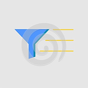 Filter icon. icon related to UI elements. suitable for graphic design, web site, app, user interfaces, printable etc. flat icon