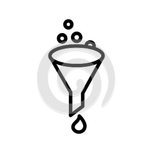 Filter Isolated Vector icon which can easily modify or edit