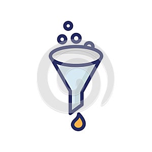 Filter Isolated Vector icon which can easily modify or edit