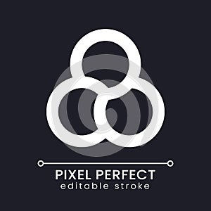 Filter pixel perfect white linear ui icon for dark theme